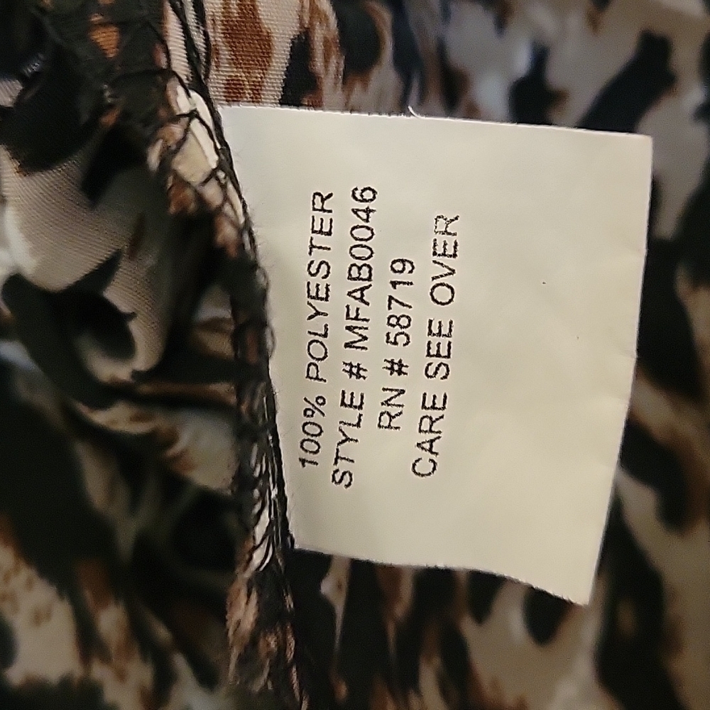 Notations Cheetah Print Button Down Long Sleeve M… - image 7